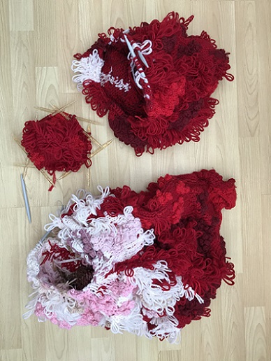 Three parts of me as works in progress 2018