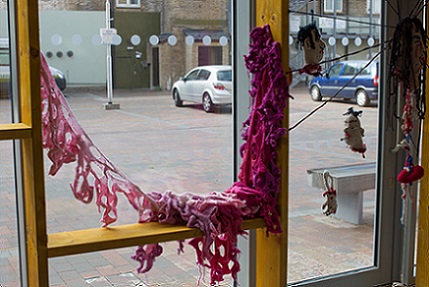 11 Shroud installed at Unravelling Bow Arts London Oct 2016