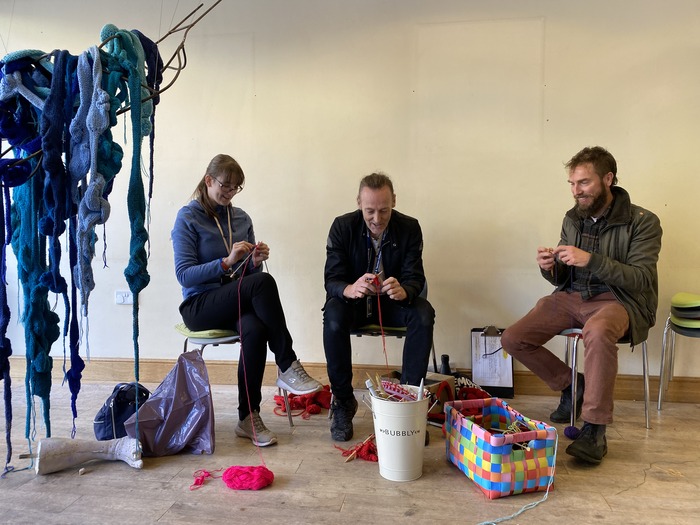 Social Knitwork, at Social Scaffolding, Taunton
